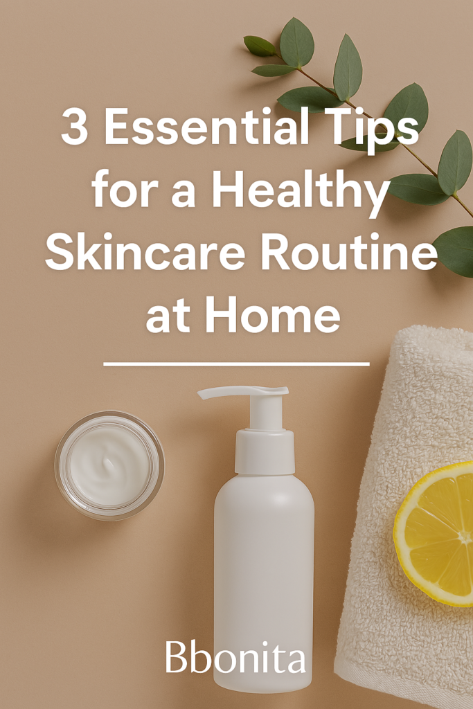 3 important tips for a good skin care routine at home