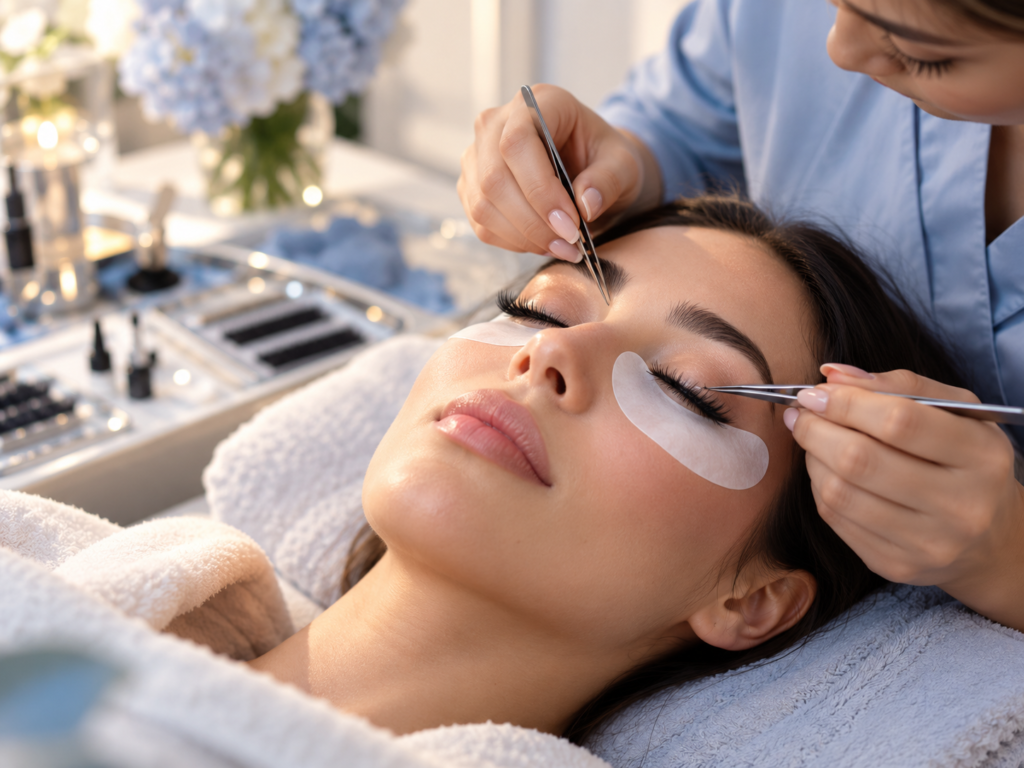 Serene Warmly Lit Spa Lashes - Bbonita Mobile Beauy Services
